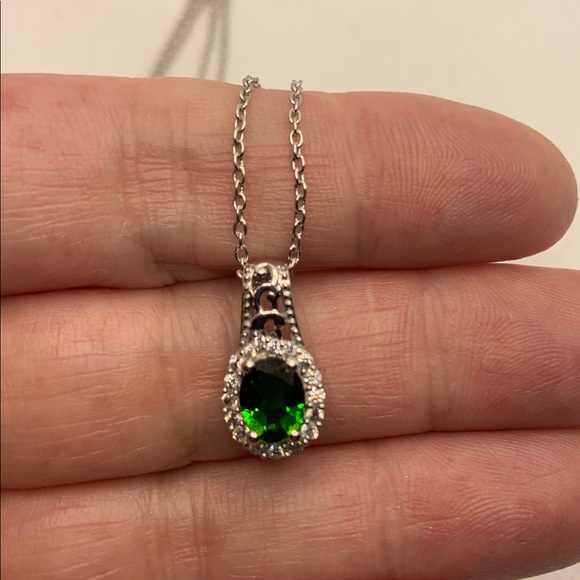 RUSSIAN DIOPSIDE, ZIRCON RING AND PENDANT - Picture 2 of 8